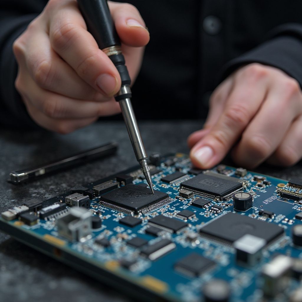 Farsamayaqaan oo ku shaqeynaya laptop