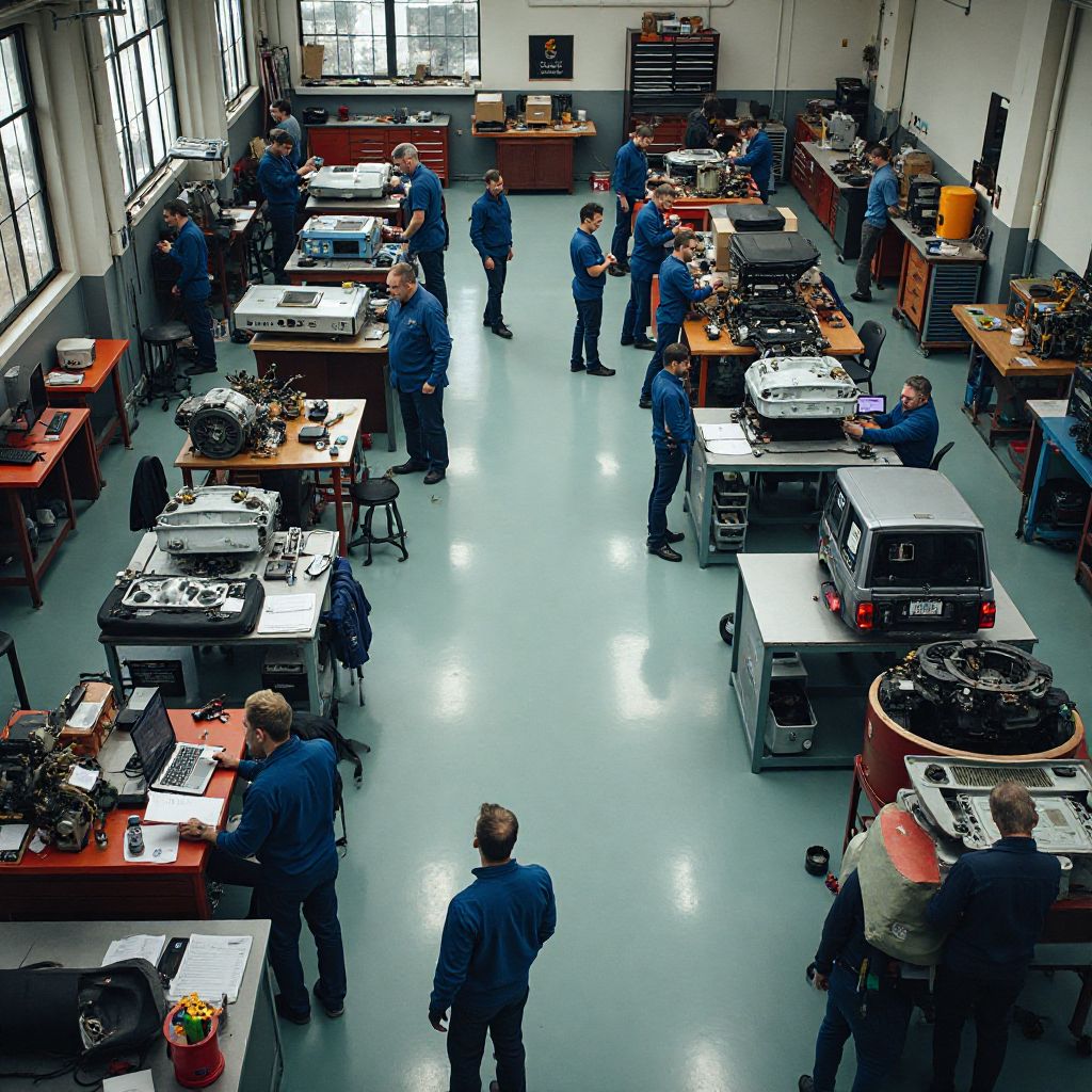 Muuqaal dhinaca kore ah oo xarunta